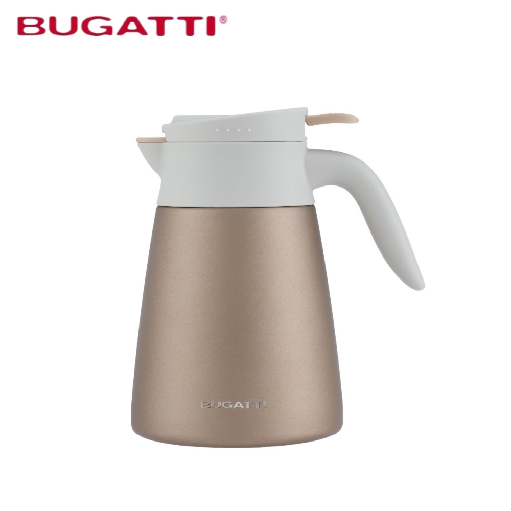 【Bugatti 布加迪】1000ml 桌上型不銹鋼保溫壺 - (BBC-SG1000WN)
