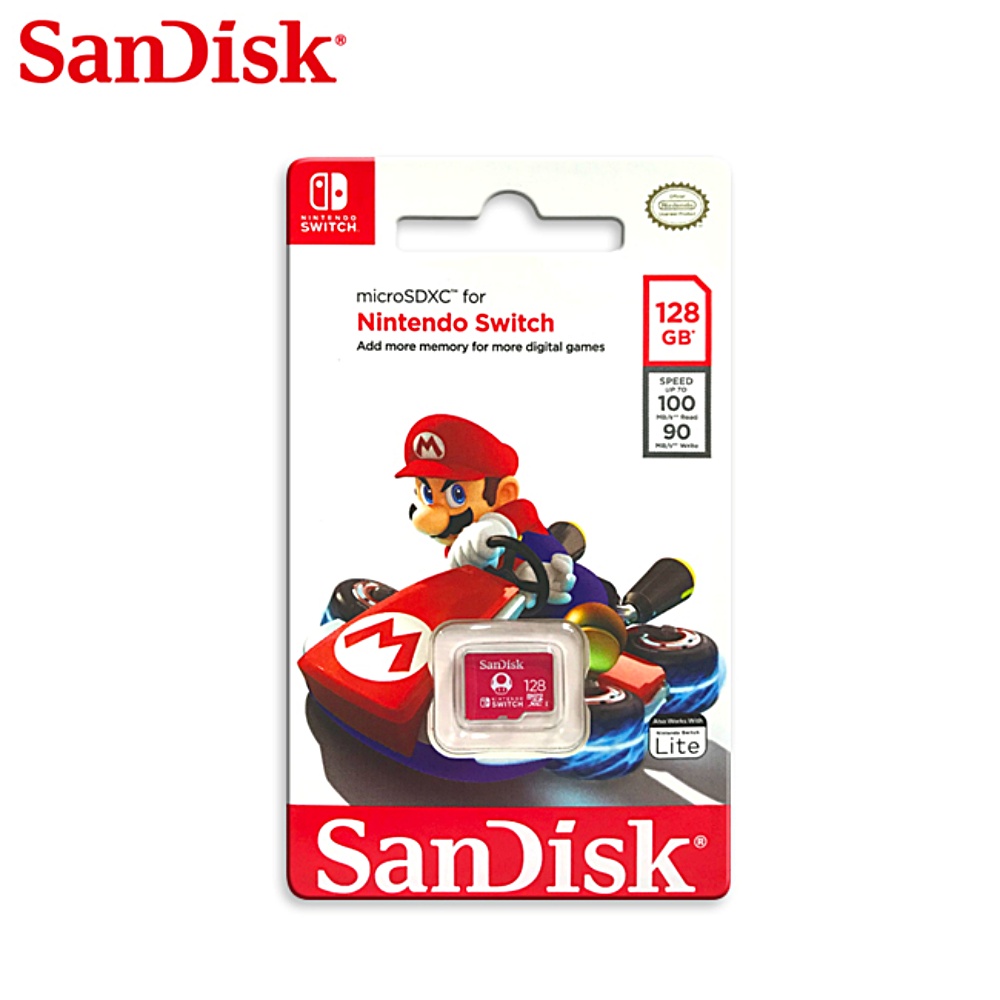 SanDisk】SanDisk 128G microSD 任天堂Switch 記憶卡A1 UHS-I NS1代