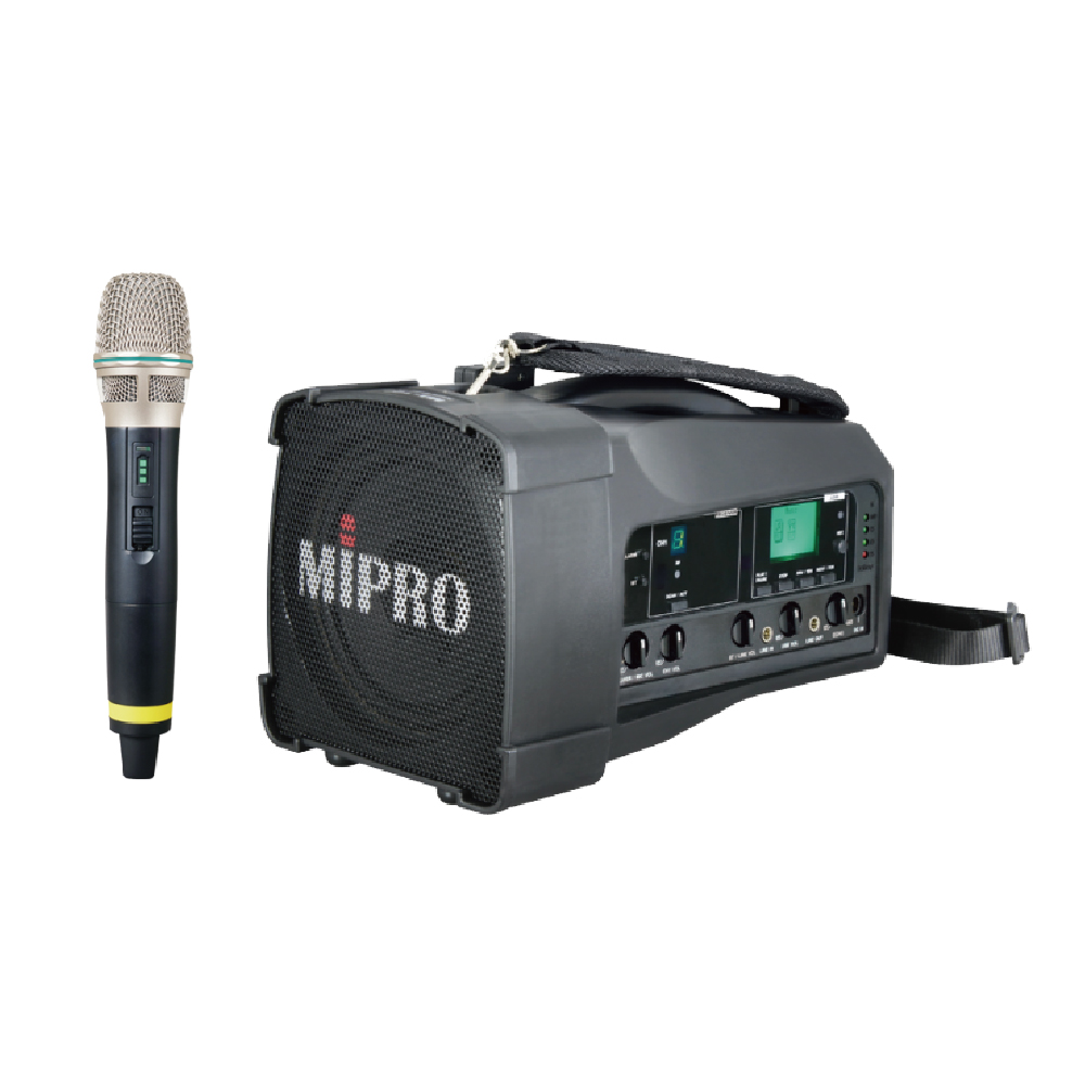 【MIPRO】MA-100(5.8G) 肩背式擴音機 單頻道/藍芽/USB播放(50W)