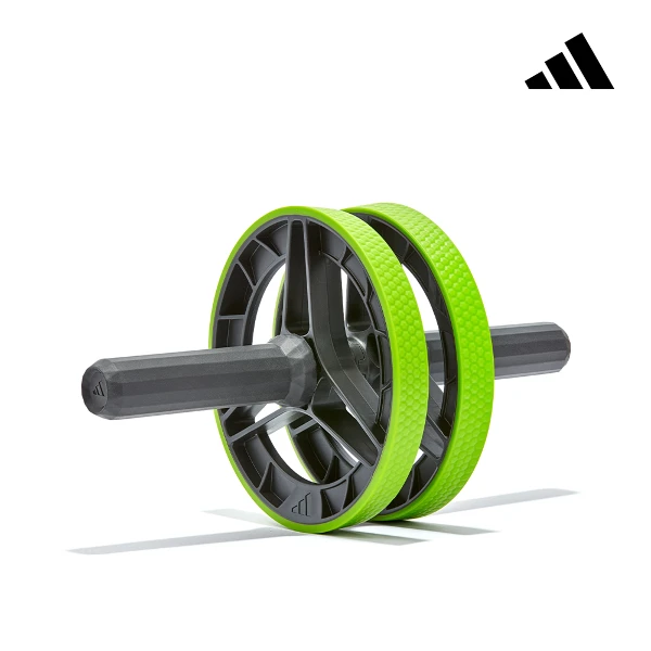 【adidas 愛迪達】雙輪式健腹輪(綠)