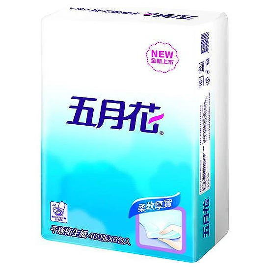 【MAY FLOWER 五月花】五月花平版衛生紙(400張*6包)
