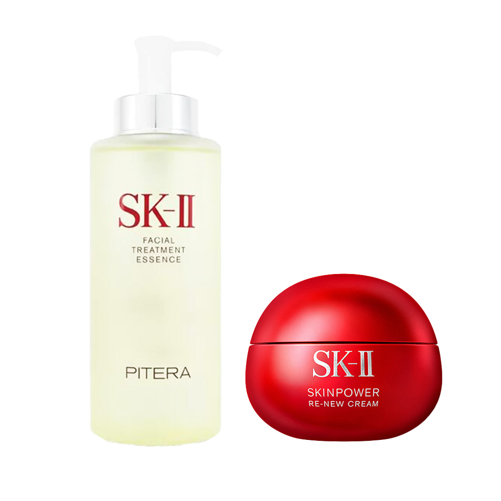 【SK-II】青春露 330mL+肌源賦能煥顏活膚霜 80g(公司貨)
