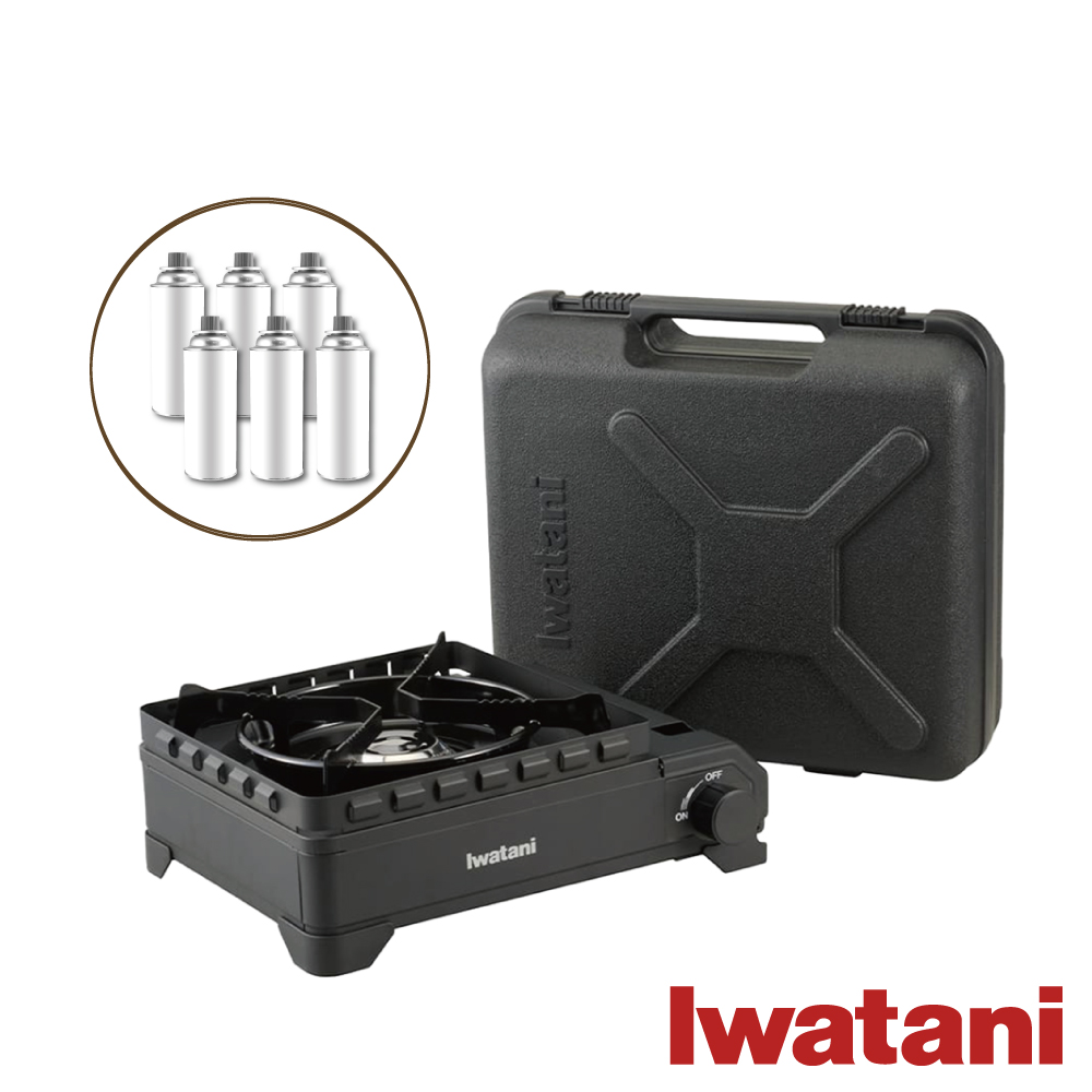 Iwatani 岩谷】戶外防風新黑武重裝武士X磁式瓦斯爐3.4kW-附收納盒-日本