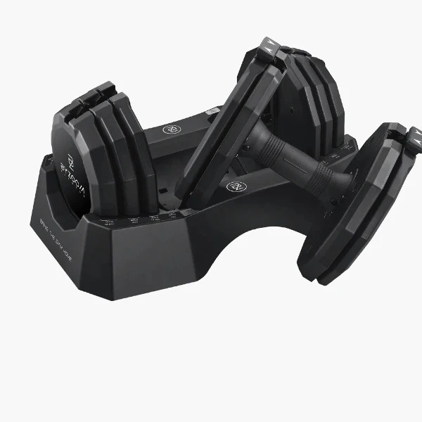 【Byzoom Fitness】Classic Series 22.6kg (50LB) 5段重量 可調式啞鈴(黑)(50LB)