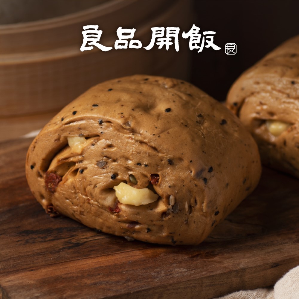 【良品開飯】國民包子 雜糧堅果乳酪包4顆/份(每包4顆320g  台味 銀髮族健康養生)