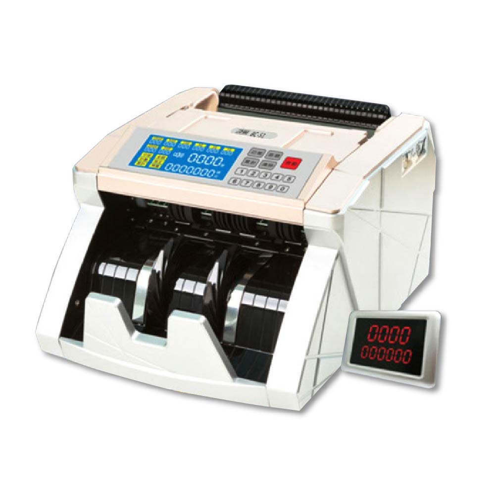 力田】專業頂級商務型六幣別點驗鈔機/台( BC-76 (台幣/港幣/日幣/人民幣/美金/歐元) ) - 全聯全電商