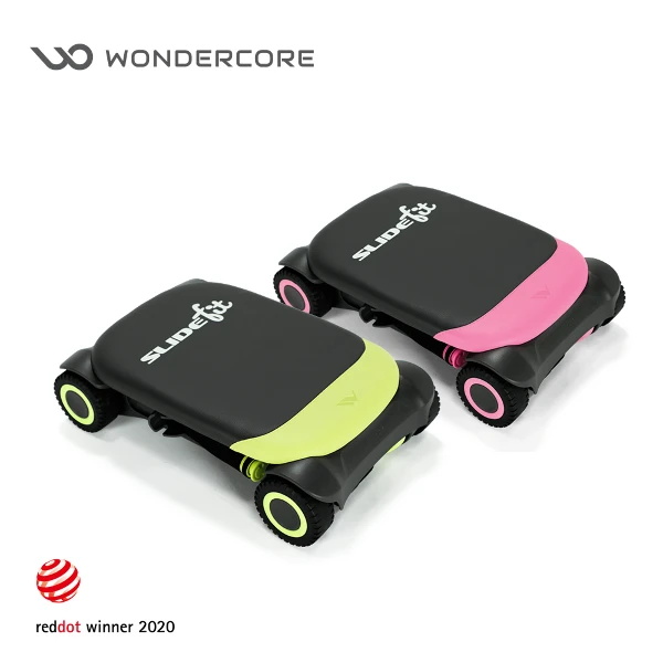 【Wonder Core】Slide Fit 健身滑板(附跪墊 健腹輪 捲腹器)