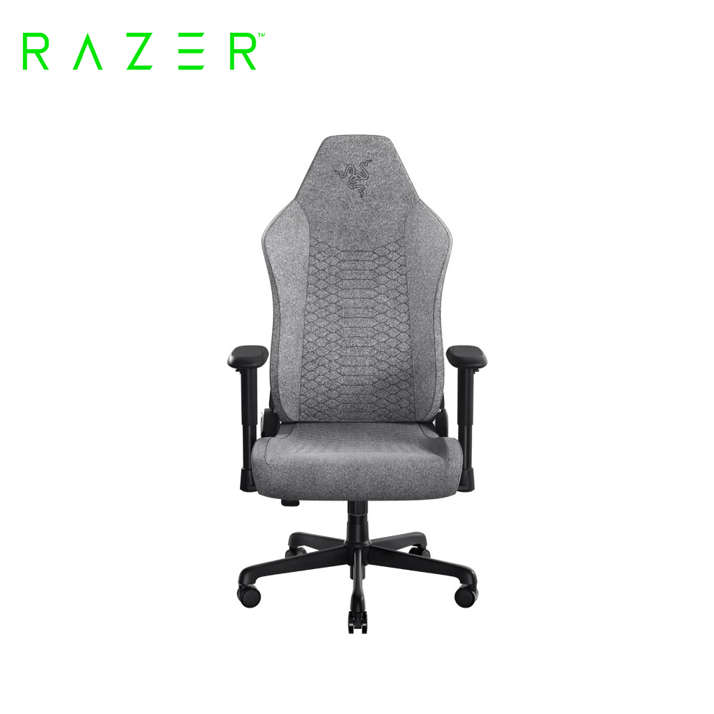 【Razer 雷蛇】ISKUR V2 X 人體工學電競椅｜布織灰(可調整的 152 度傾斜角度)