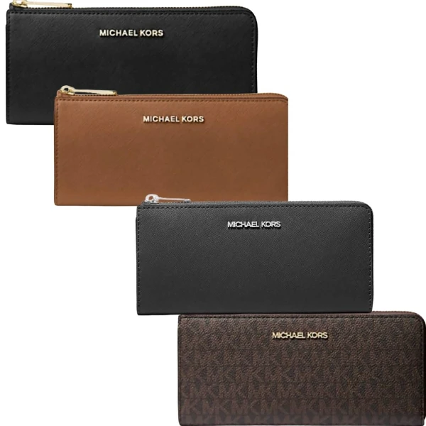 【Michael Kors】L型拉鍊防刮皮革長夾-多款可選(mk  女夾 女長夾 女皮夾)