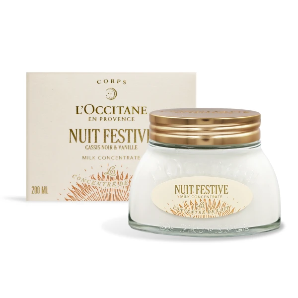 【L'Occitane 歐舒丹】夜光黑醋栗緊膚凝霜(200ml)(公司貨)