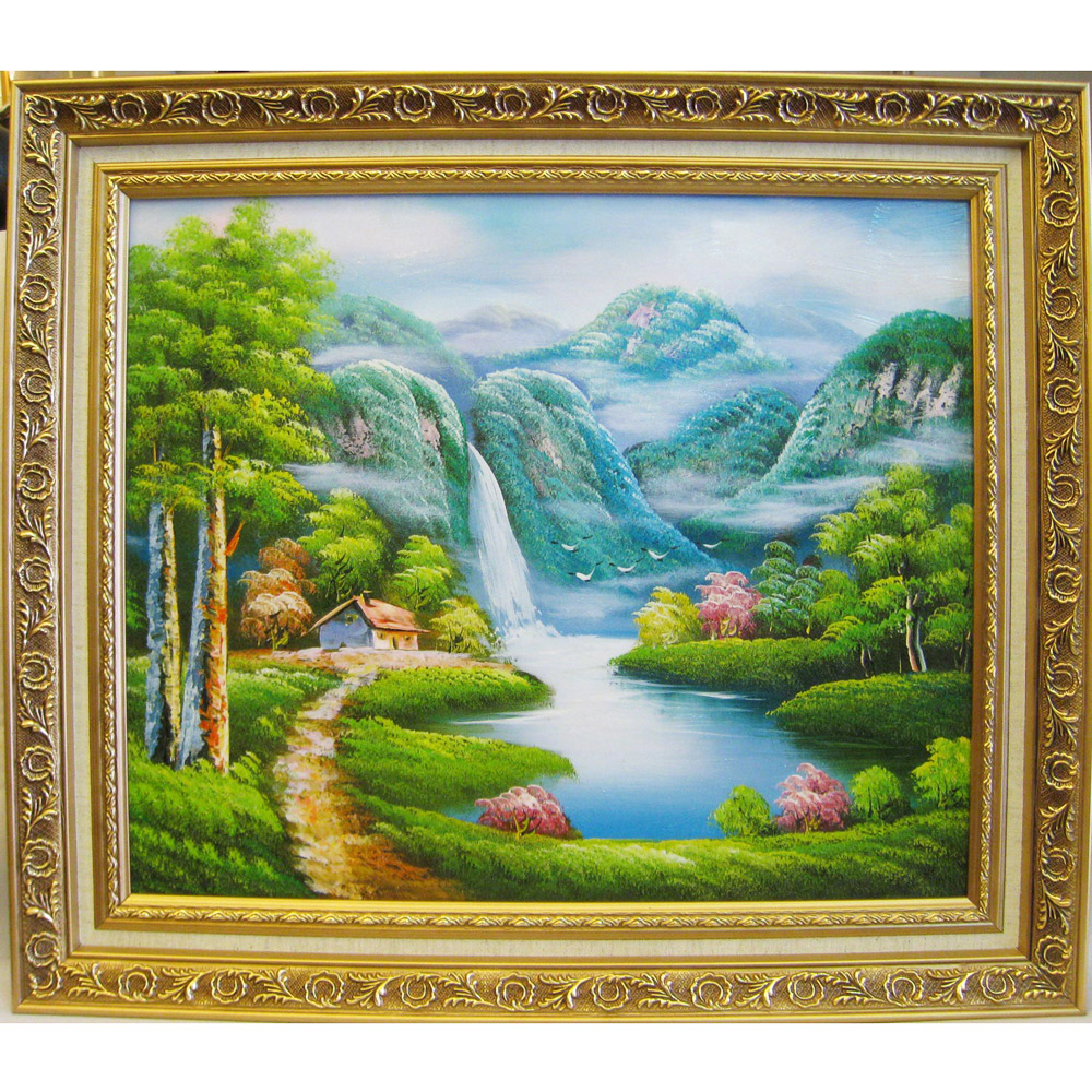 開運陶源】開運化煞【*山水畫*山水圖】複製畫(60x52cm) - 全聯全電商