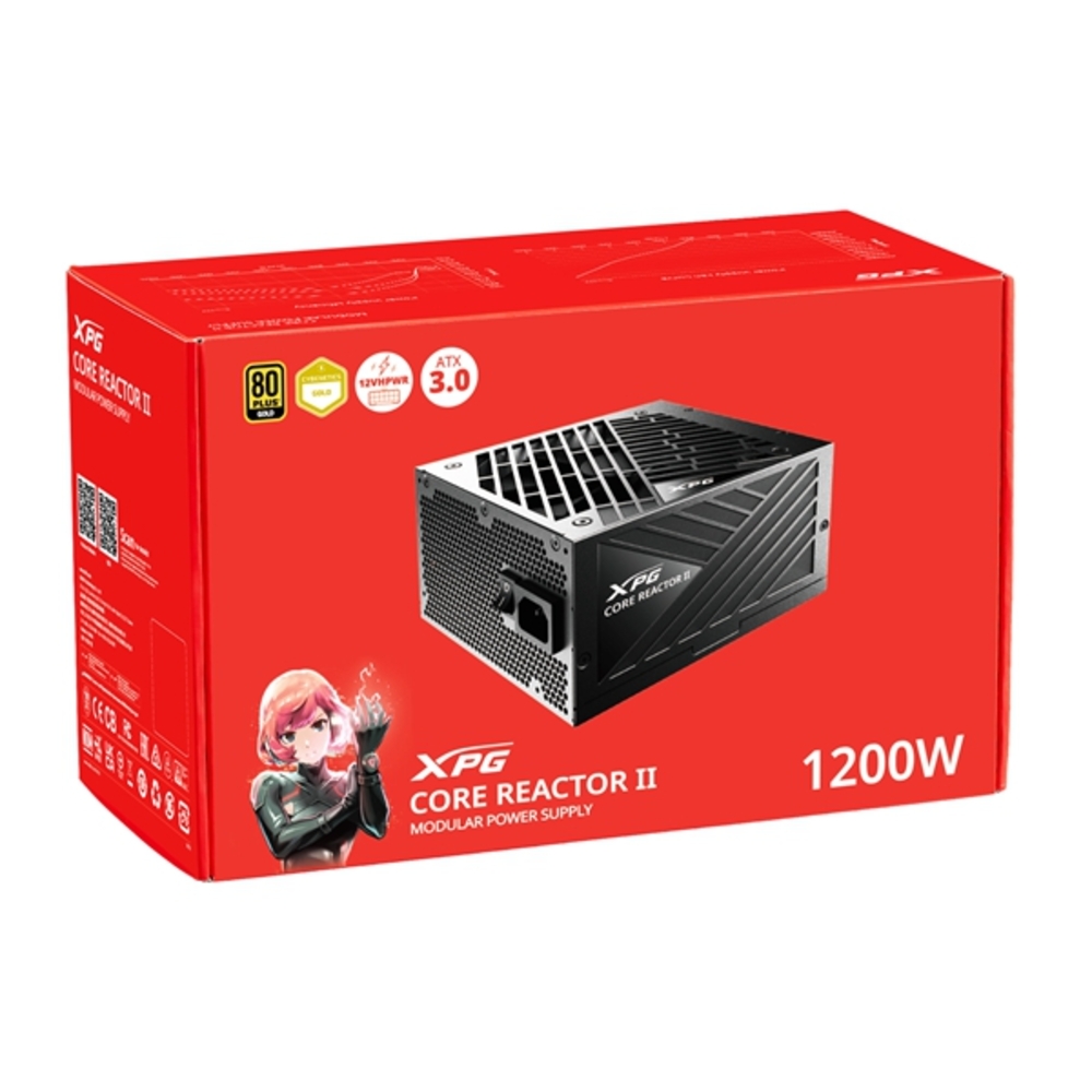 XPG】COREREACTOR II 1200W 80PLUS 金牌電源供應器(10年保固/GEN5/ATX3