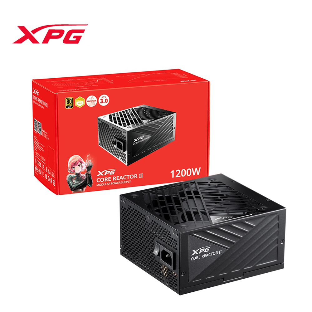 XPG】COREREACTOR II 1200W 80PLUS 金牌電源供應器(10年保固/GEN5/ATX3