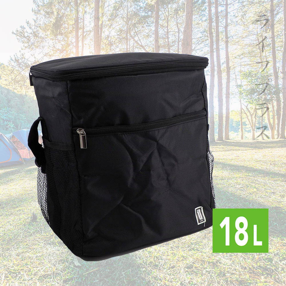 【一品川流】黑潮/保溫保冷袋-直立18L(-1入組)