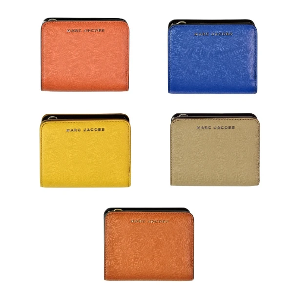 【Marc Jacobs】LOGO短夾 零錢款(MARC JACOBS 馬克賈伯 魚子醬壓紋 立體L)(一入)