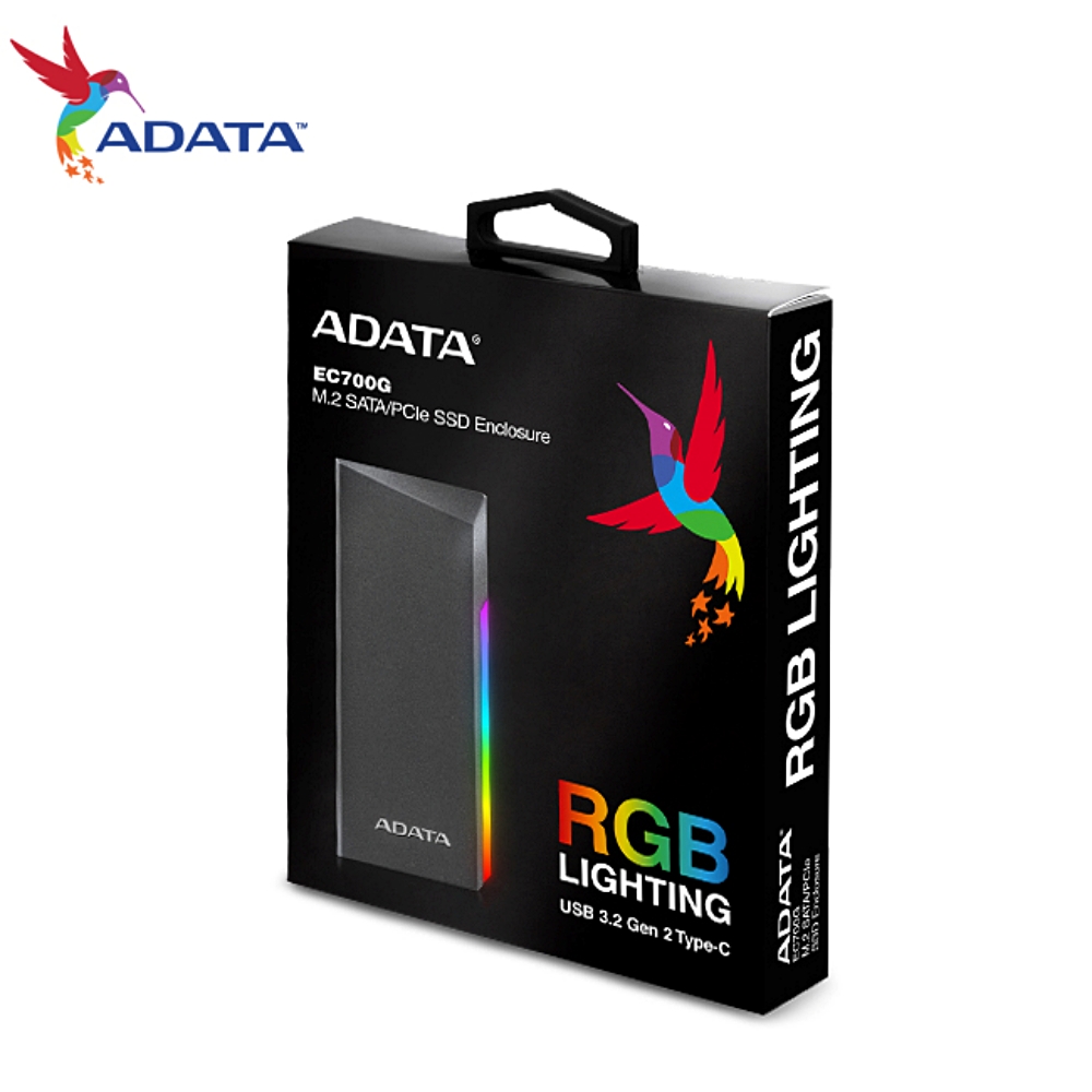 【ADATA 威剛】EC700G M.2 PCIe SATA 固態硬碟外接盒(EC700G)