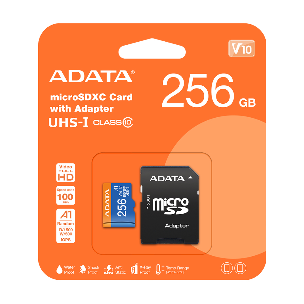 【ADATA 威剛】Premier 256G microSD UHS-I C10 記憶卡(256GB)