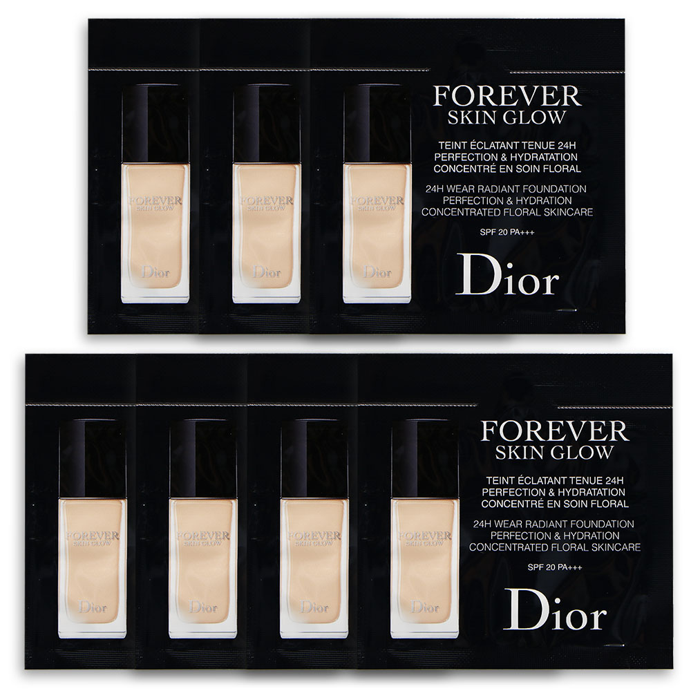 【Dior 迪奧】超完美持久柔光粉底液 #1N(0.7ml PP包 體驗包 旅行小樣 X7入組【原廠公司貨】)