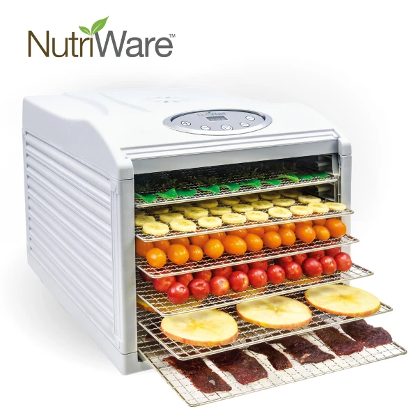 【AROMA】美國 Nutriware 六層乾果機 食物乾燥機 果乾機 烘乾機 不鏽鋼層架(NFD-815D)