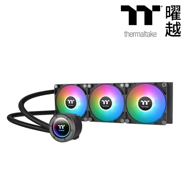 【Thermaltake 曜越】TH360 V2 ARGB Sync 主板連動版一體式水冷散熱器 黑色(支援Intel LGA 1851  AMD AM5 腳位)