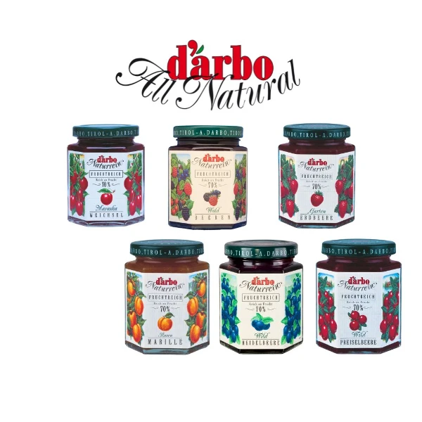 【DARBO】奧地利 70%果肉果醬(酸櫻桃/草莓/越桔/杏桃/森林莓果/藍莓/甜橙    200g)