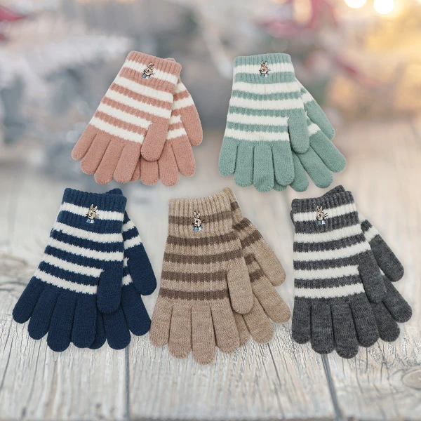 【一品川流】比得兔節色兒童刺繡手套(-18cm-GL5635-2雙入)