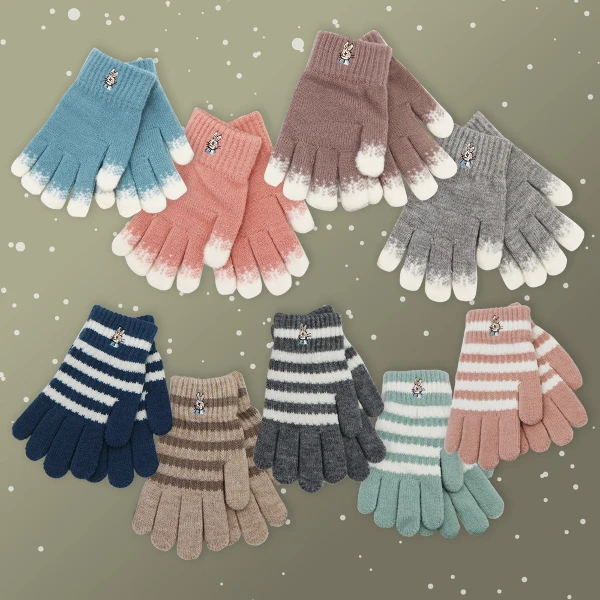 【一品川流】比得兔雪花兒童刺繡手套-17.5cm / 節色兒童刺繡手套-18cm(-4雙入)