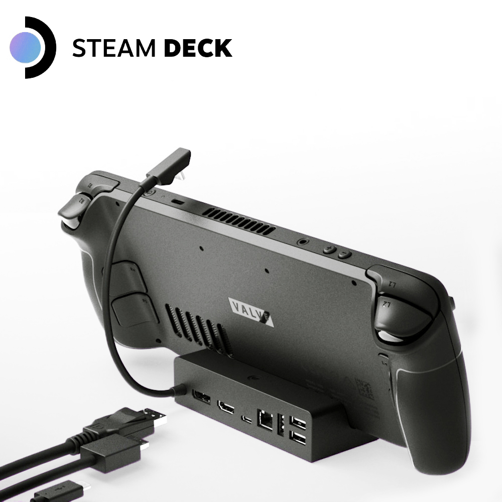 【Steam Deck】原廠 擴充充電底座(連接多項裝置同步充電玩遊戲)
