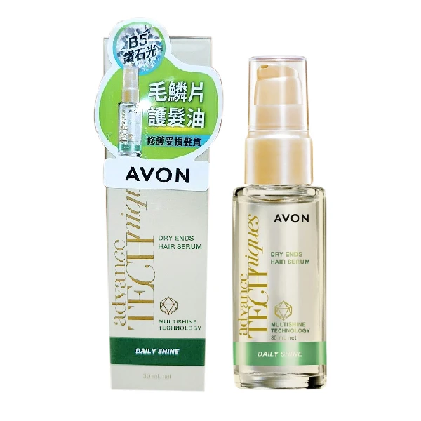 【AVON 雅芳】毛鱗片柔亮B5免沖洗護髮油(30ml)