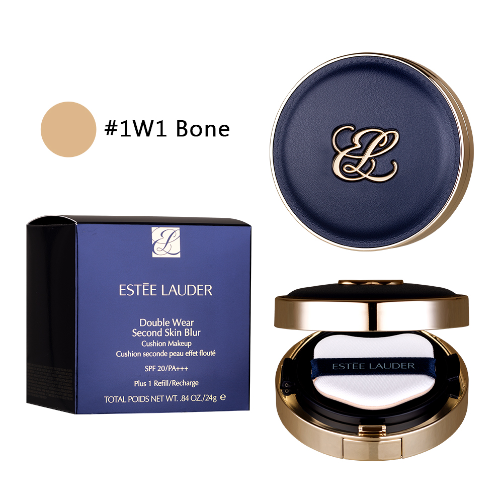 【ESTEE LAUDER 雅詩蘭黛】【↘即期品激降!!】粉持久天生美肌氣墊粉餅SPF25/PA+++ #1W1專櫃公司貨(202703)(24g (12gx2))