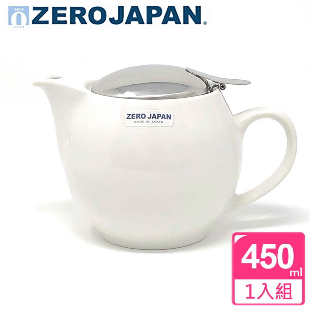 ZERO JAPAN】典藏陶瓷不鏽鋼蓋壺(白)(450cc) - 全聯全電商
