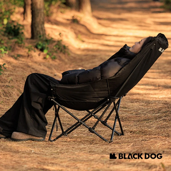 【Blackdog】浮月UC高背可調節折疊躺椅 絨面款 JJ035(台灣總代理公司貨)