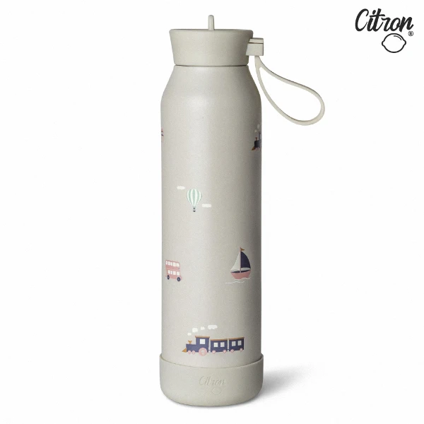 【Citron】矽膠提把三層保溫瓶-500ml-多款可選(1入)