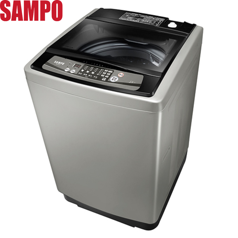 【SAMPO 聲寶】贈 7-11商品卡100元 13Kg直立式洗/脫定頻洗衣機-含基本安裝+舊機回收(ES-H13F)