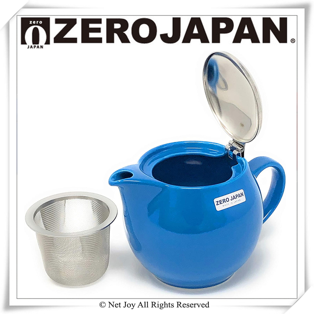 壺屋 ZERO JAPAN】典藏陶瓷不鏽鋼蓋壺(土耳其藍)(450cc) - 全聯全電商