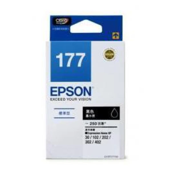 【EPSON 愛普生】NO.177 T177150 標準型黑色墨水匣(XP102XP202XP225XP302XP402)