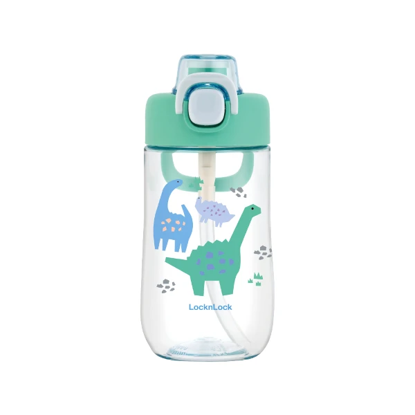 【LocknLock 樂扣樂扣】兒童水壺/500ml/恐龍綠/C12(1入)