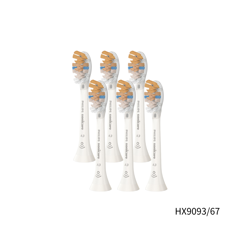 【PHILIPS 飛利浦】Sonicare頂級多效合一刷頭-白-2組(6入)(HX9093/67)