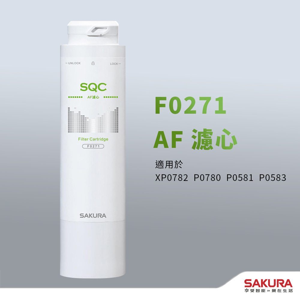 【SAKURA 櫻花】【思維康SWEETCOM】F0271 AF濾芯 XP0782/P0780/P0581/P0583專用(單支)