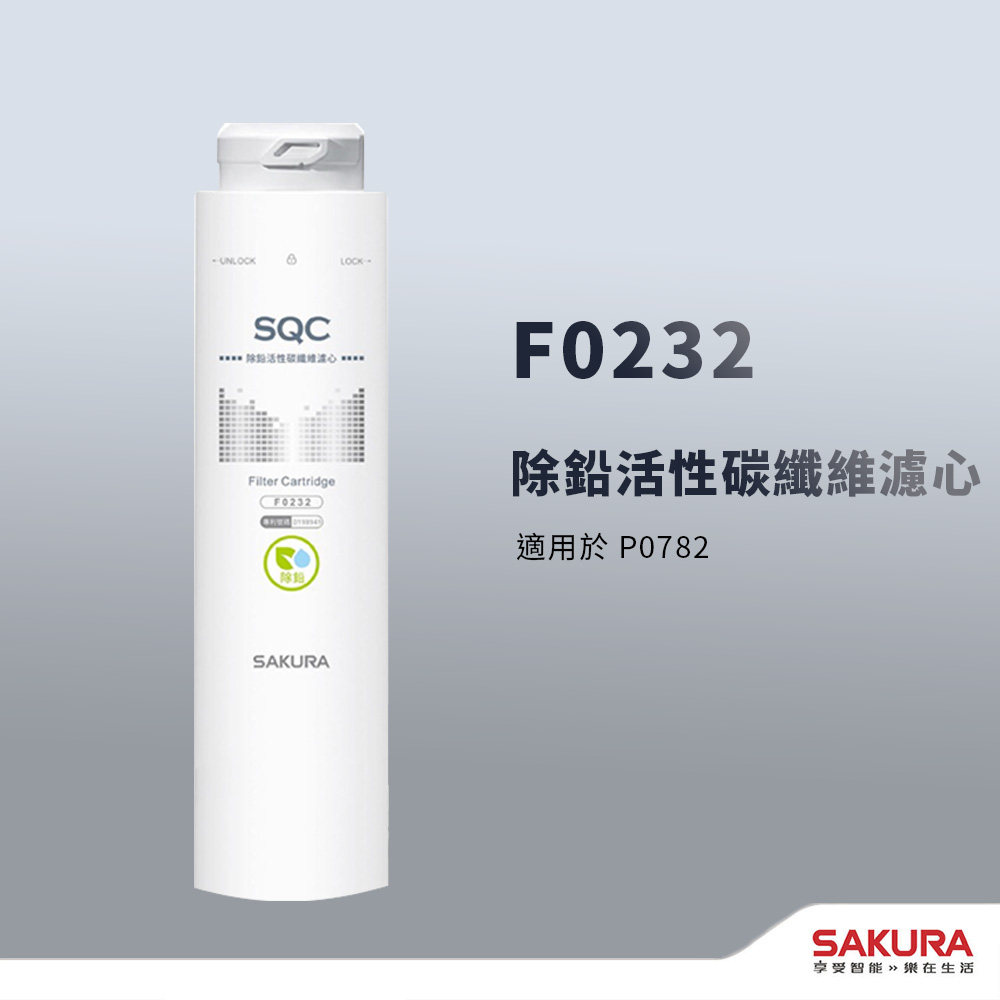 【SAKURA 櫻花】【思維康SWEETCOM】F0232濾芯 P0782專用濾芯(單支)