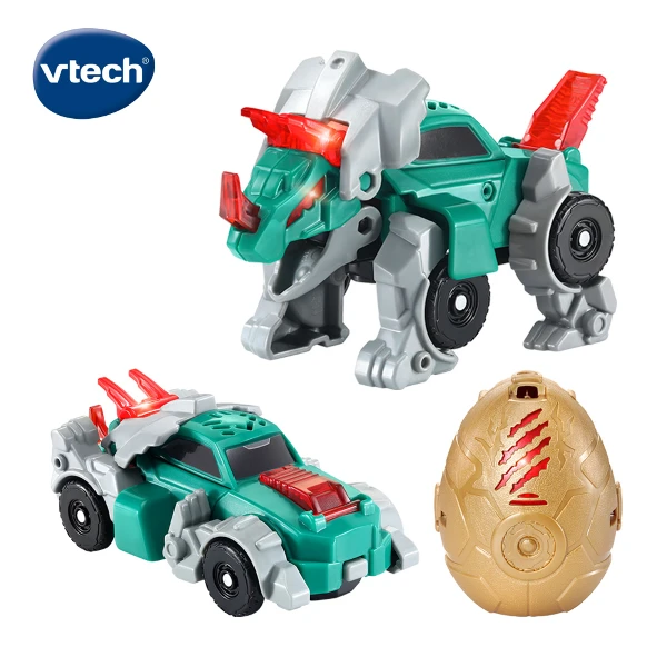 【Vtech】3合1聲光DIY變形恐龍車(三角龍)