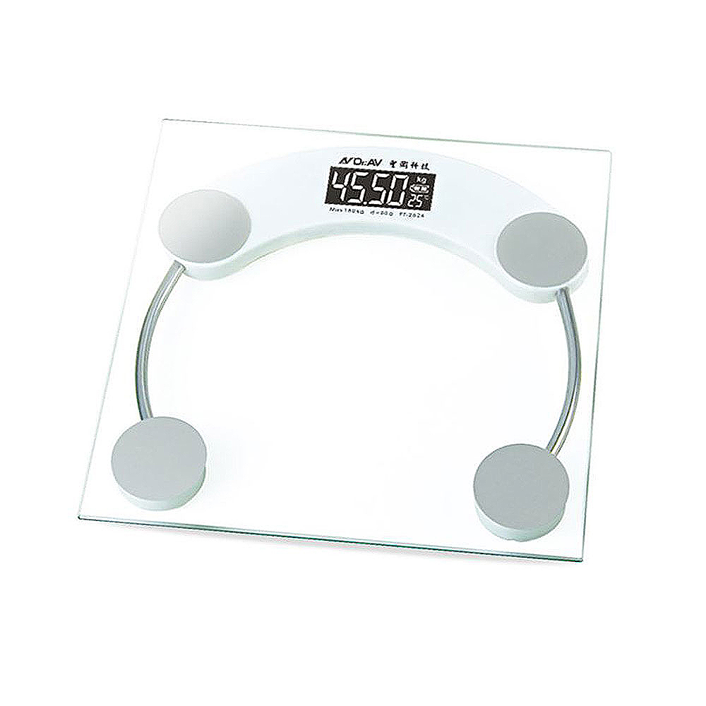 【Dr.AV 聖岡科技】【聖岡科技Dr.AV】PT-2626超精準冷光5~180kg電子 體重計(自動開關機 3種單位轉換 溫度測量 電量顯示)