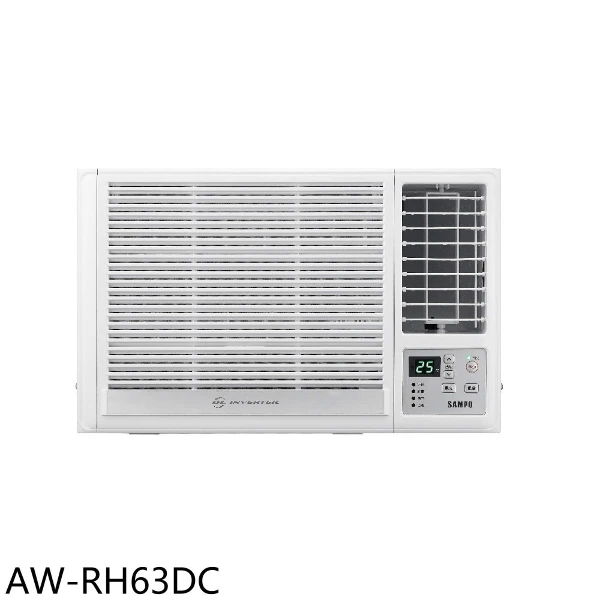 【SAMPO 聲寶】變頻冷暖右吹窗型冷氣10坪AW-RH63DC(含標準安裝)