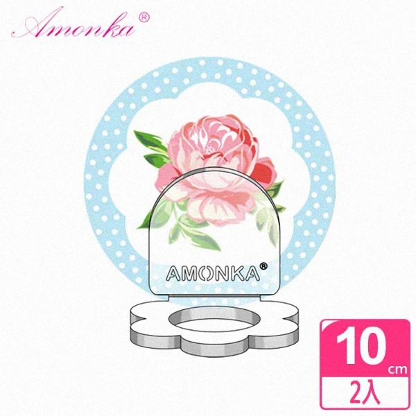【AMONKA】3R神奇無痕掛勾花瓣造型乳液罐(點點玫瑰-藍)(2入)