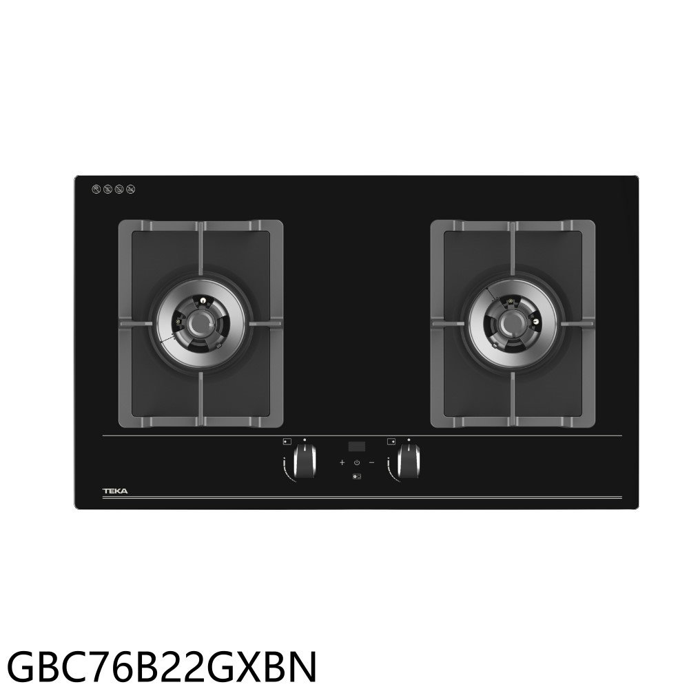 【TEKA】雙口定時檯面爐瓦斯爐*只適用天然氣GBC76B22GXBN(全省安裝 7-11商品卡800元)
