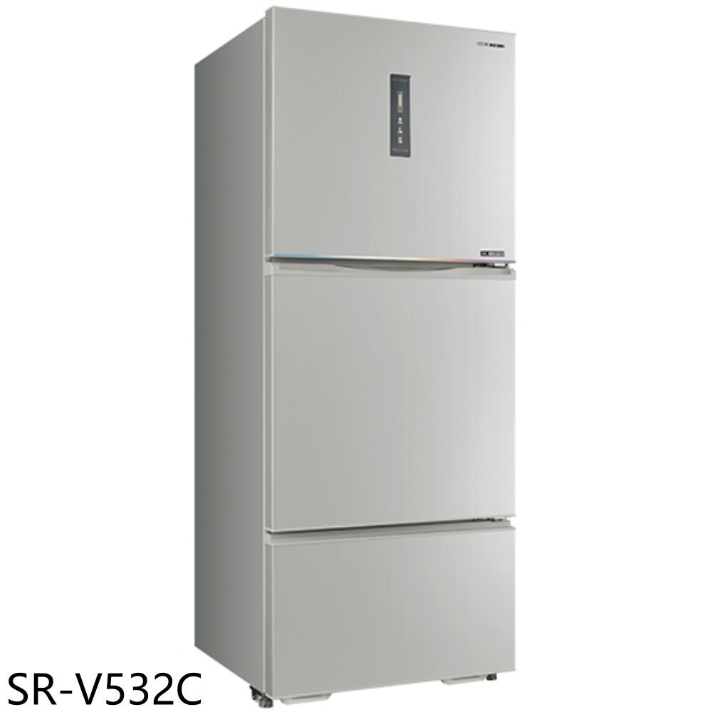 【SANLUX 台灣三洋】530公升三門變頻冰箱SR-V532C(含標準安裝)