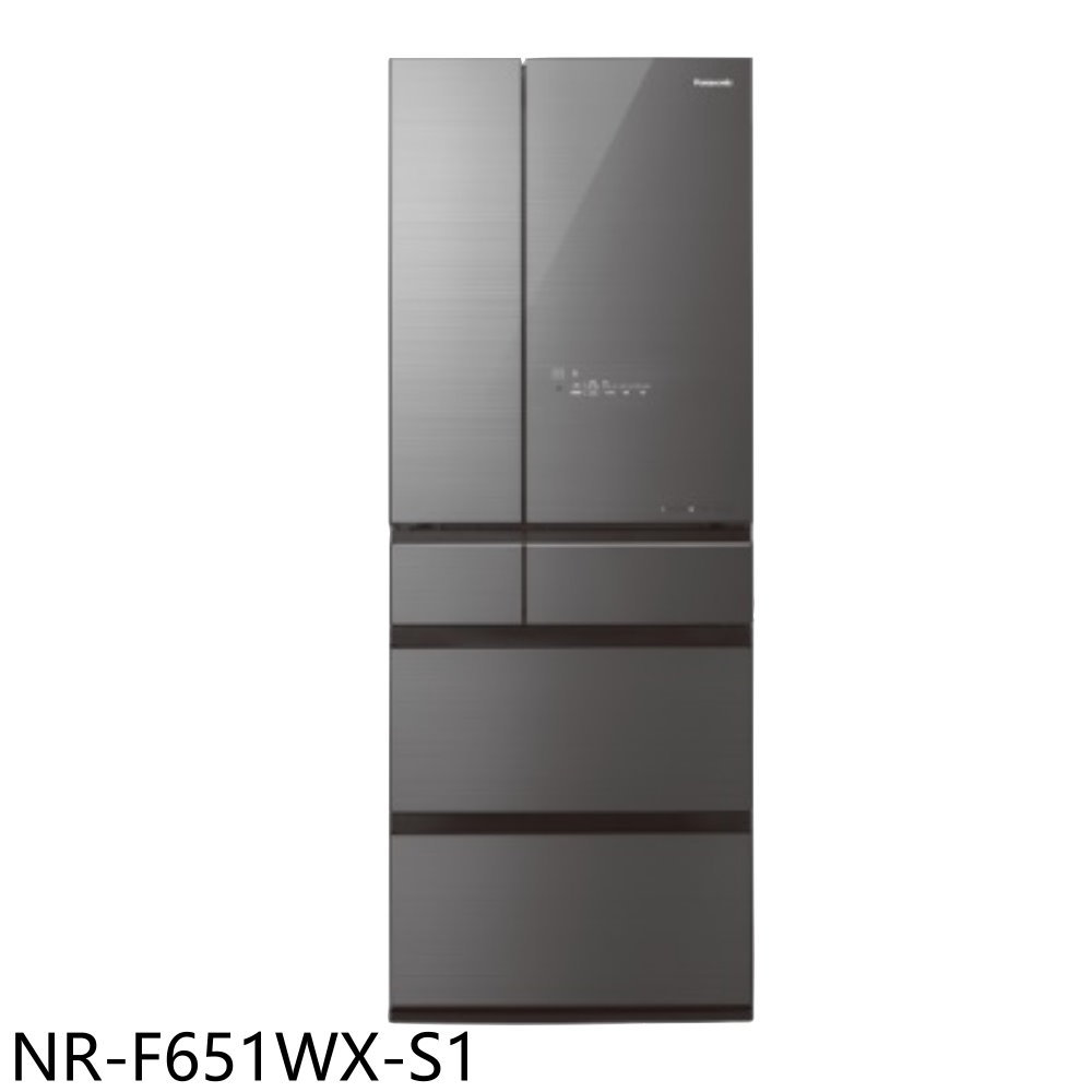【Panasonic 國際牌】650公升六門變頻雪霧灰冰箱NR-F651WX-S1(含標準安裝)
