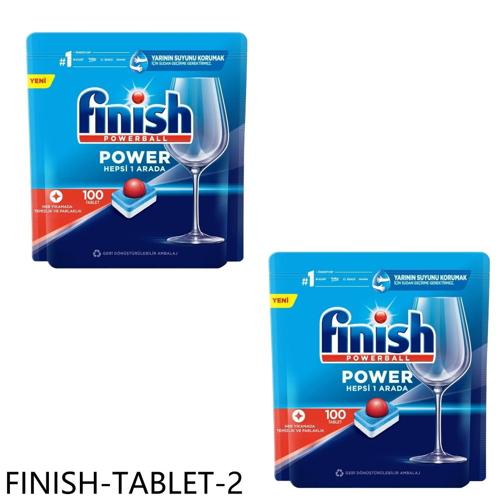 【Finish】洗碗錠200入全效合一洗碗塊洗滌球2盒組洗碗機配件FINISH-TABLET-2(FINISH-TABLET-2)