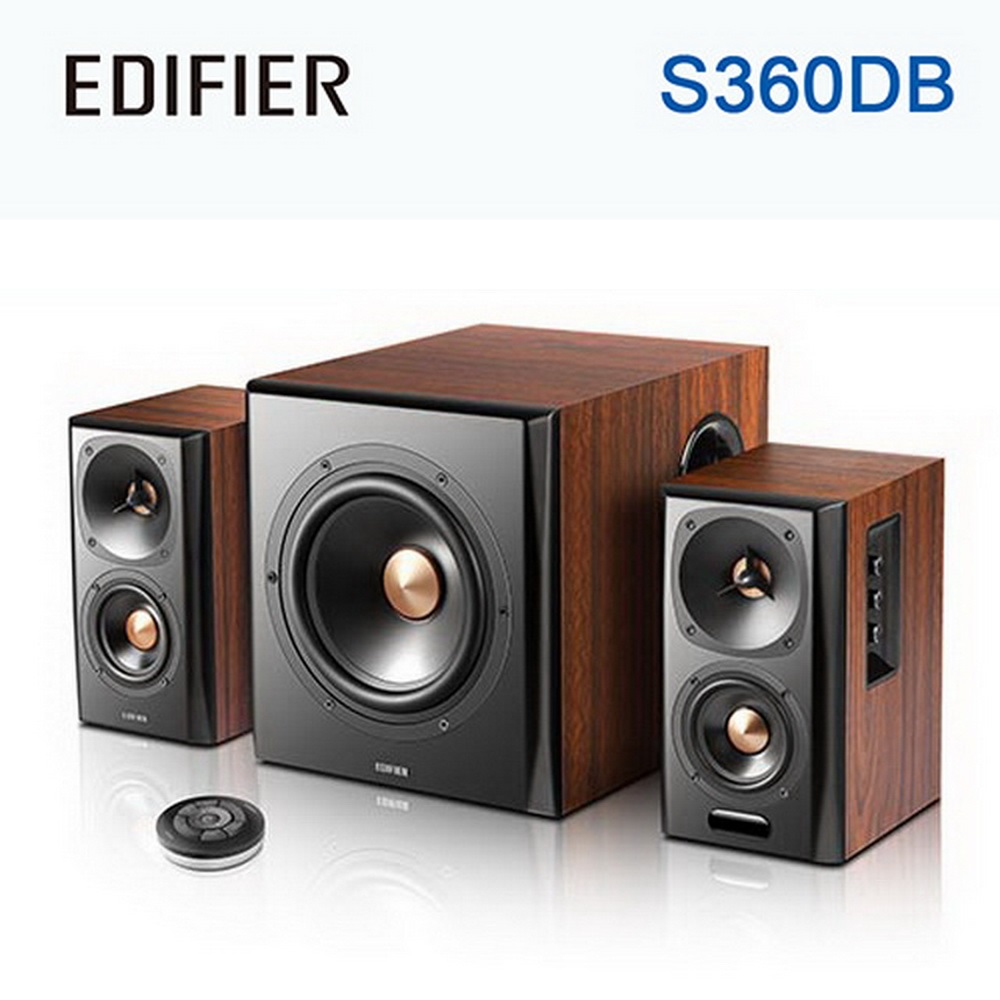 【EDIFIER】S360DB 2.1聲道 主動式多媒體藍芽喇叭(1組)