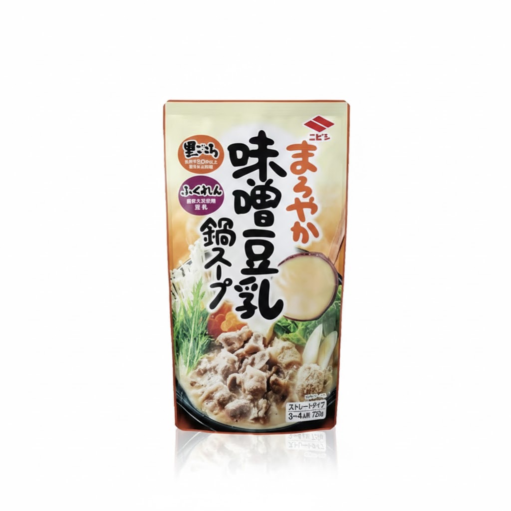 【NIBISHI 二菱醬油】味噌豆乳風味火鍋高湯(720ml)
